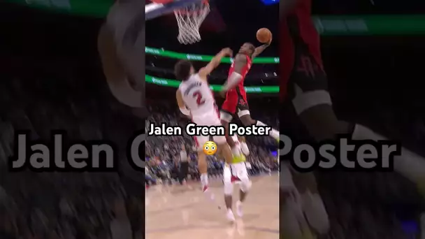 MUST SEE JALEN GREEN POSTER DUNK! 😲🔥|#Shorts