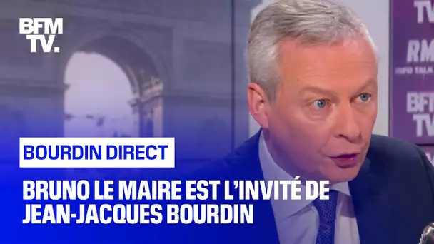 Bruno Le Maire face à Jean-Jacques Bourdin en direct