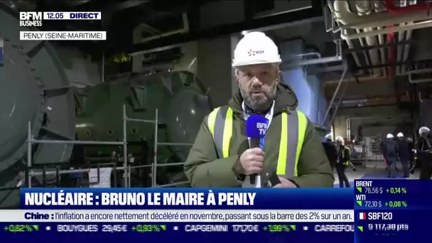 Nucléaire: Bruno Le Maire en visite à Penly pour parler de l'avenir du secteur