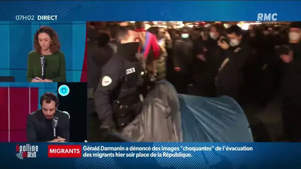 Démantèlement d’un campement de migrants à Paris émaillé par des scènes de violence