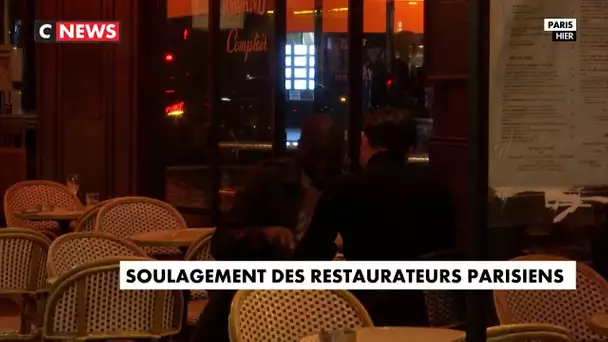 Coronavirus : soulagement des restaurateurs parisiens