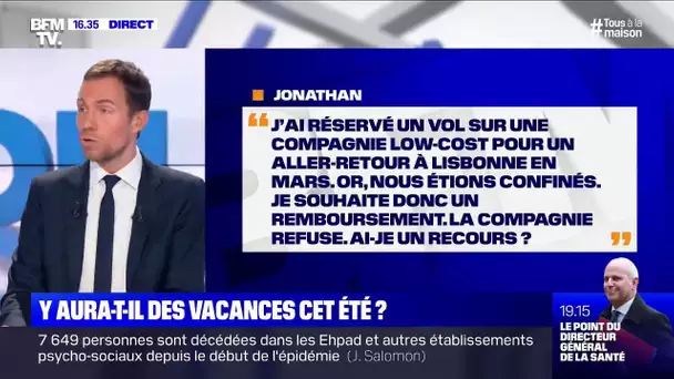 J'ai réservé un vol en mars, mais nous étions confinés. Ai-je un recours pour me faire rembourser ?