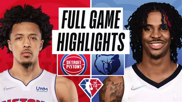 PISTONS at GRIZZLIES | FULL GAME HIGHLIGHTS | January 6, 2022