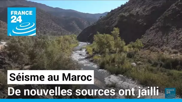 2 mois après le séisme au Maroc, de nouvelles sources d'eau ont jailli de la roche • FRANCE 24