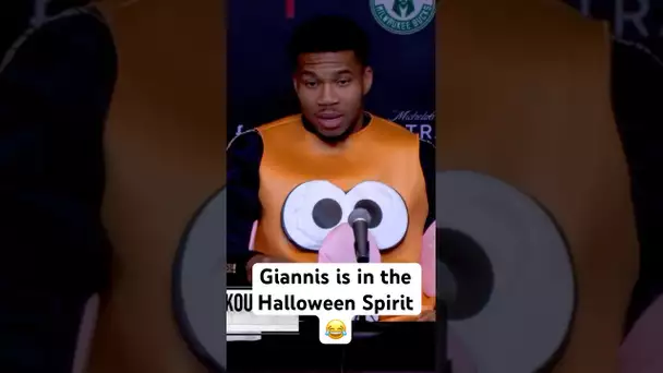 Giannis Antetokounmpo explains the reasoning behind his Halloween costume! 👀🔥|#Shorts