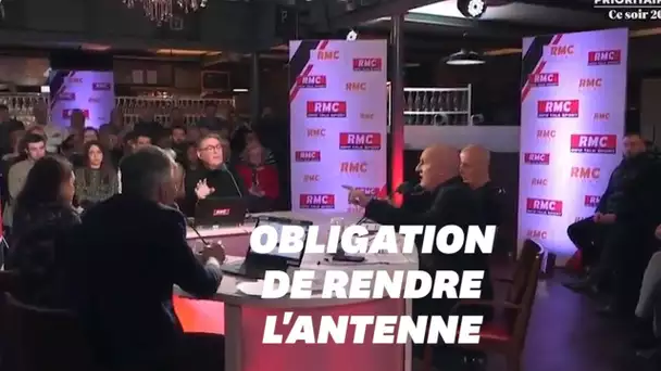 Le direct des "Grandes Gueules" sur RMC interrompu à Béziers