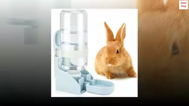 Rypet Rabbit Water Bottle No Drip - 17oz Hanging Water Fountain Automatic Dispenser Pet Cage Water