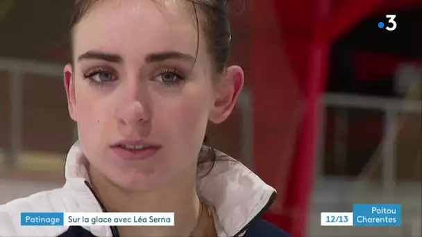 Léa Serna, sacrée championne de France de patinage artistique