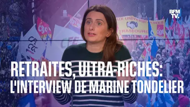 Retraites: l'interview de Marine Tondelier, la secrétaire nationale d'EELV, en intégralité