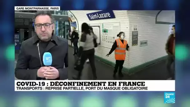 Déconfinement en France : pas de "rush" dans les transports parisiens