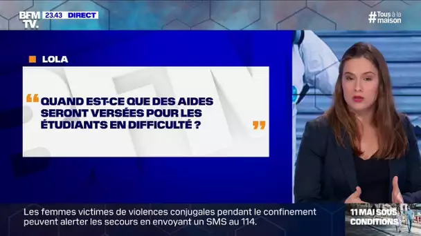 Quand les aides seront-elles versées aux étudiants en difficulté ?