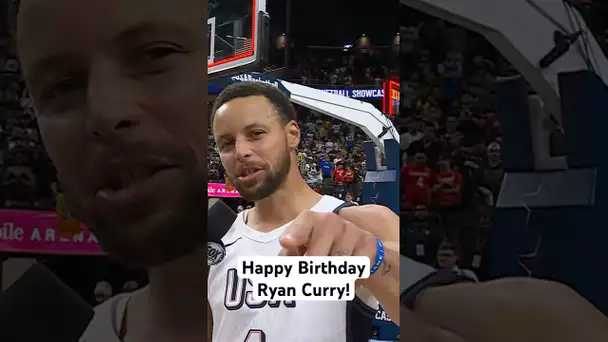 Steph takes advantage of his tv time 🥰🎂 #USABMNT