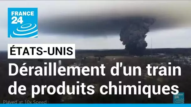 États-Unis : inquiétudes après le déraillement d’un train de produits chimiques dans l’Ohio