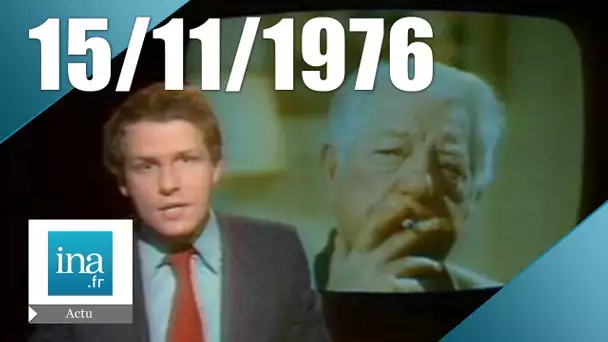20h Antenne 2 du 15 novembre 1976 - Jean Gabin est mort | Archive INA