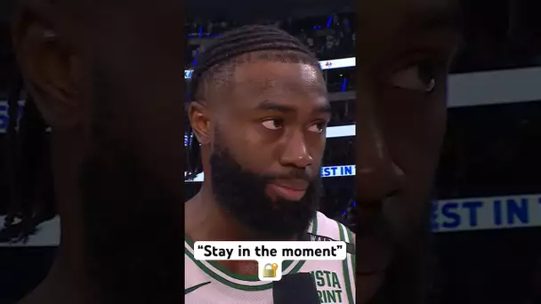 Jaylen Brown sounds off on being 1 Win away from being an NBA champ! 👀🔥|#Shorts