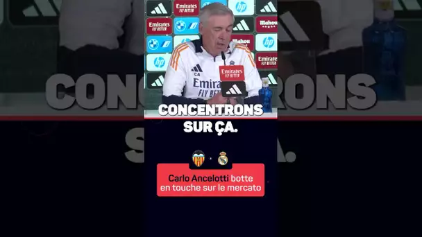 ❌ Ancelotti botte en touche sur le mercato du Real Madrid... #Shorts