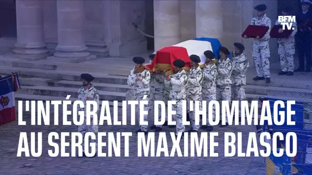 La cérémonie d’hommage au sergent Maxime Blasco en intégralité