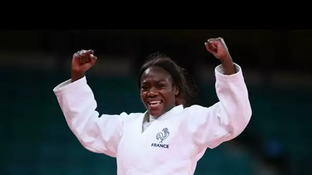 La judokate française Clarisse Agbégnénou décroche sa première médaille d'or olympique