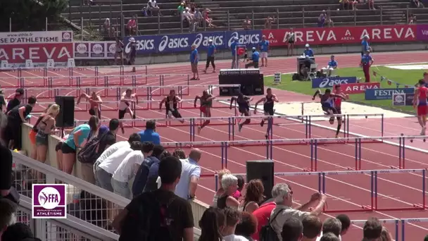 Valence 2014 : Finale 110 m haies Cadets (Mathieu Louisy en 13&#039;&#039;88)