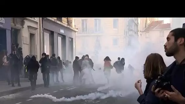 Paris : face à face tendu entre étudiants de la Sorbonne et policiers