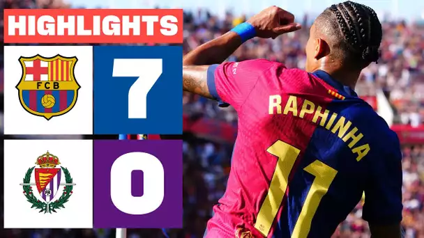 FC BARCELONA 7 - 0 REAL VALLADOLID CF | RESUMEN LALIGA EA SPORTS