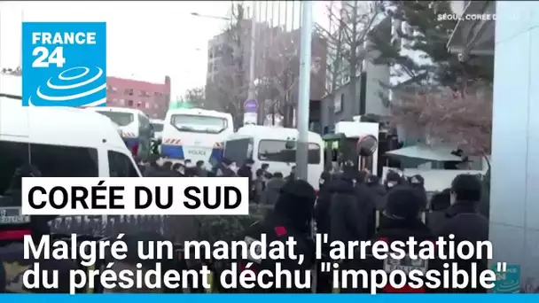 Corée du Sud : malgré un mandat d'arrêt, l'arrestation du président déchu "impossible"