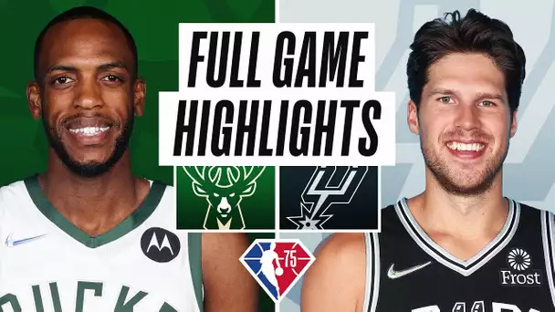 BUCKS at SPURS | FULL GAME HIGHLIGHTS | October 23, 2021