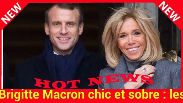 Brigitte Macron chic et sobre : les jupes courtes c’est vraiment fini