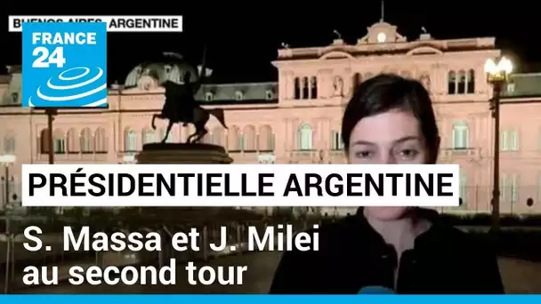 Argentine : le ministre de l'Économie Massa et l'ultralibéral Milei au second tour • FRANCE 24