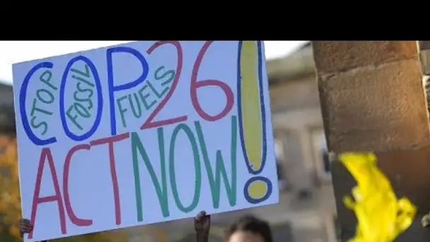 COP26 : des centaines de défenseurs du climat se retrouvent à Glasgow en Ecosse