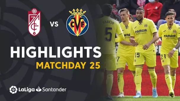 Resumen de Granada CF vs Villarreal CF (1-4)