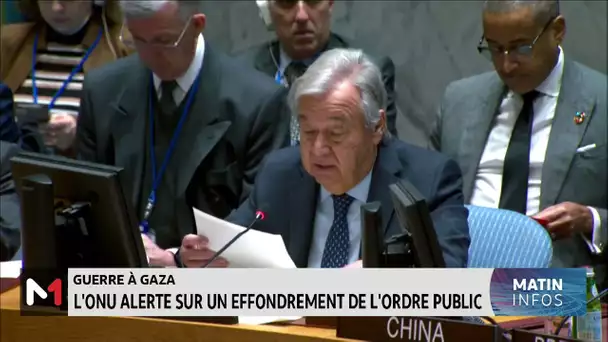 Guerre à Gaza : l´ONU alerte sur un effondrement de l´ordre public