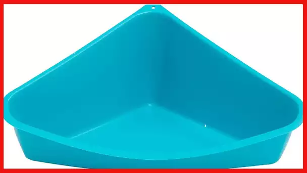 Lixit Corner Litter Pan for Ferrets, Rabbits, Rats, Guinea Pigs and Other Small Animals. (Blue)