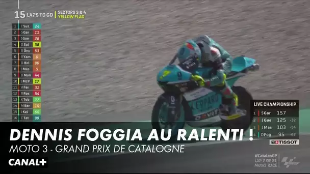 Dennis Foggia est au ralenti - Grand Prix de Catalogne - Moto 3