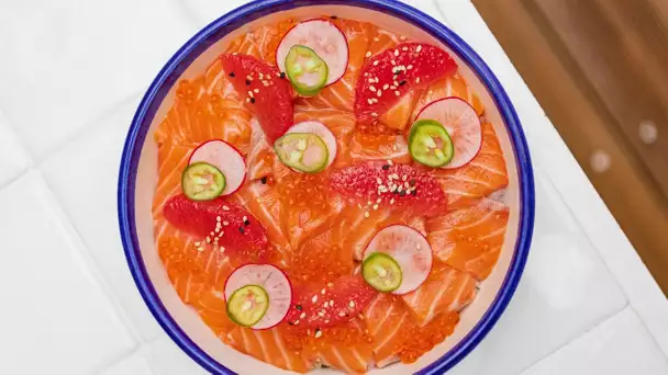 RECETTE #28 - Chirashi saumon / pamplemousse - Fabrice Mignot