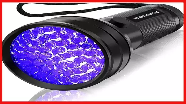 UV Flashlight Black Light, Vansky 51 LED Blacklight Pet Urine Detector for Dog/Cat Urine