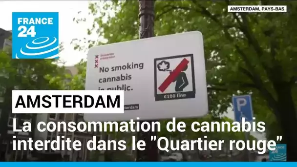 Amsterdam interdit la consommation de cannabis dans le "Quartier rouge" • FRANCE 24