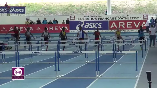 Nantes 2014 : Finale 60 m haies Espoirs F (Christelle Vertueux en 8&#039;&#039;28)