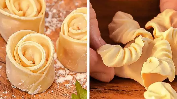 Idées originales de pâte et formes fantastiques de produits à base de pâte