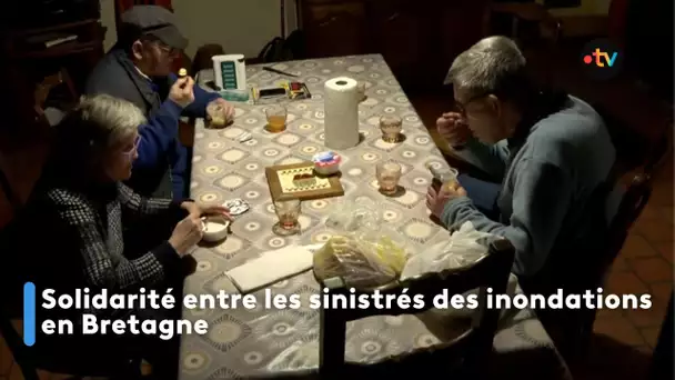 Solidarité entre les sinistrés des inondations en Bretagne