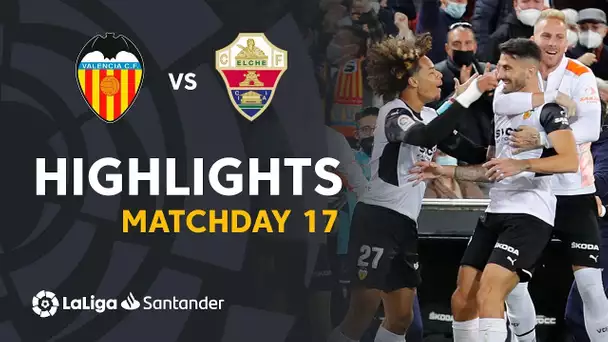 Resumen de Valencia CF vs Elche CF (2-1)