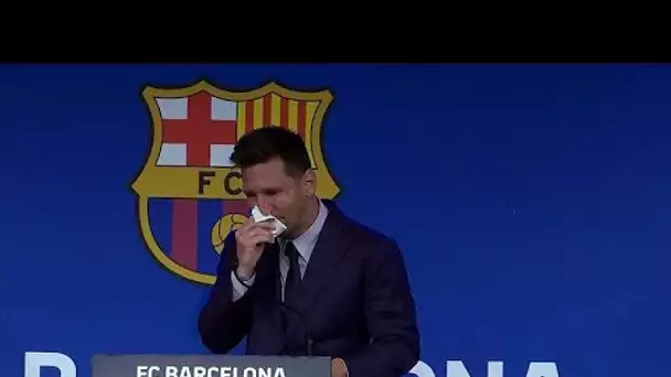 Les adieux en larmes de Messi au Barça