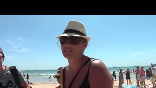 Les Sables D'Olonne : la plage interdite à marée haute