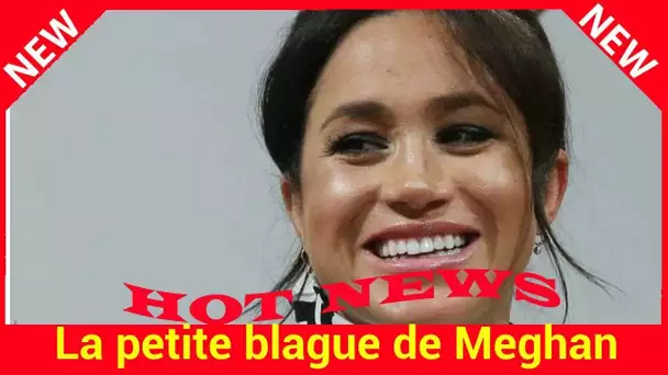 La petite blague de Meghan Markle sur sa grossesse qui fait mouche