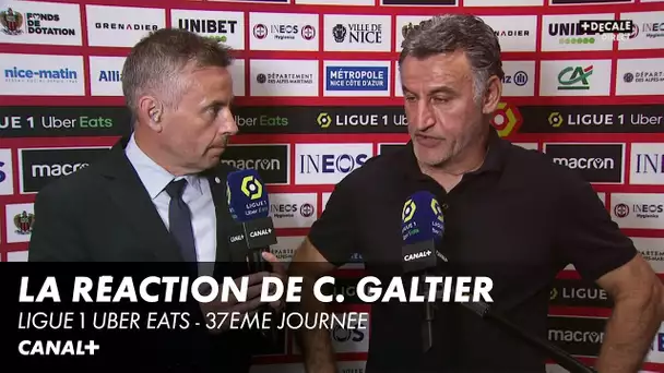 La réaction de Christophe Galtier après Nice / Lille - Ligue 1 Uber Eats - J37