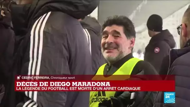 Décès de Diego Maradona : la légende du football est morte d'un arrêt cardiaque