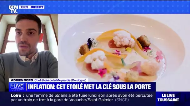 La détresse d'Adrien Soro, chef d'un restaurant étoilé, contraint de mettre la clé sous la porte