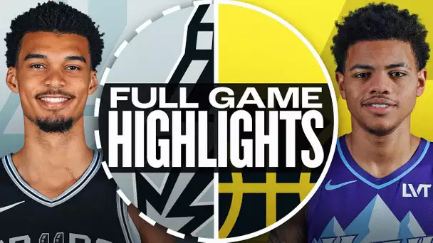 SPURS at JAZZ | FULL GAME HIGHLIGHTS | October 31, 2024