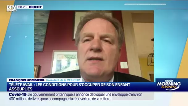 François Hommeril (CFE-CGC) : Télétravail, des conditions assouplies pour s'occuper de son enfant