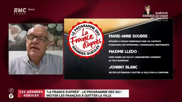"La France d'après: le programme des GG": la proposition de Johnny Blanc